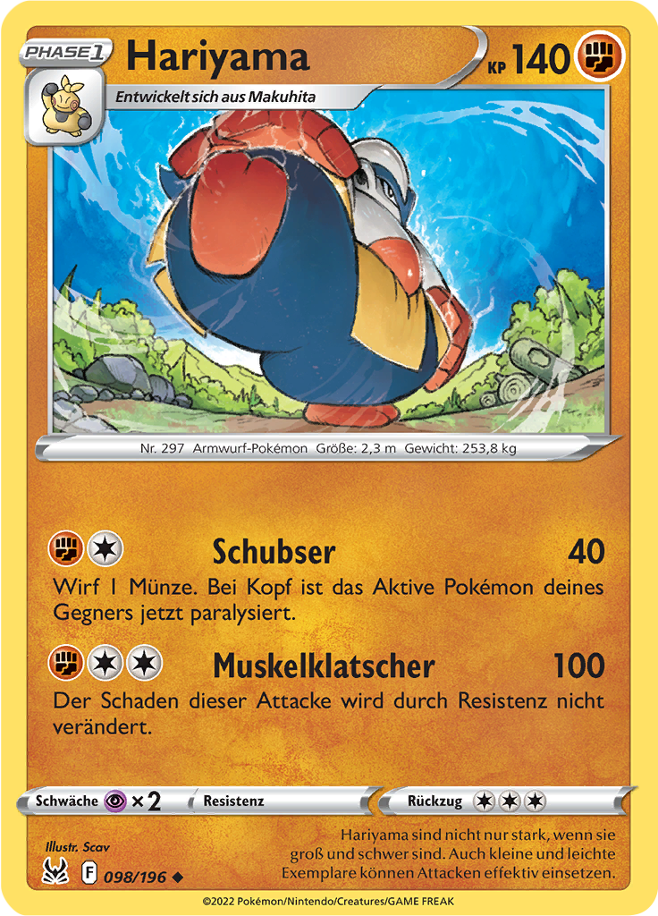 Hariyama (Reverse Holo)