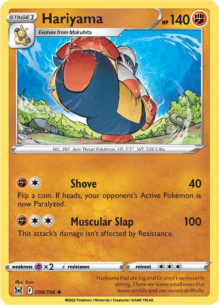 Hariyama (Reverse Holo)