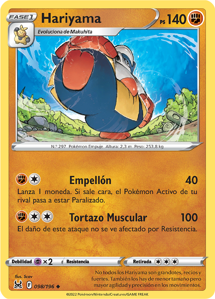 Hariyama (Reverse Holo)
