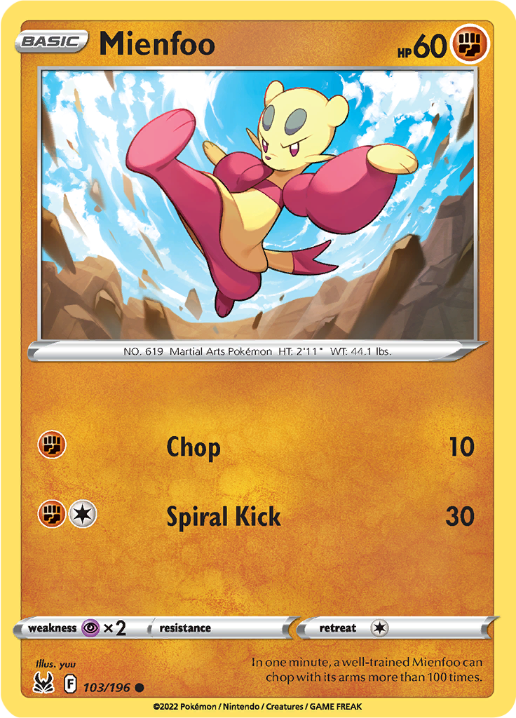 Mienfoo (Reverse Holo)