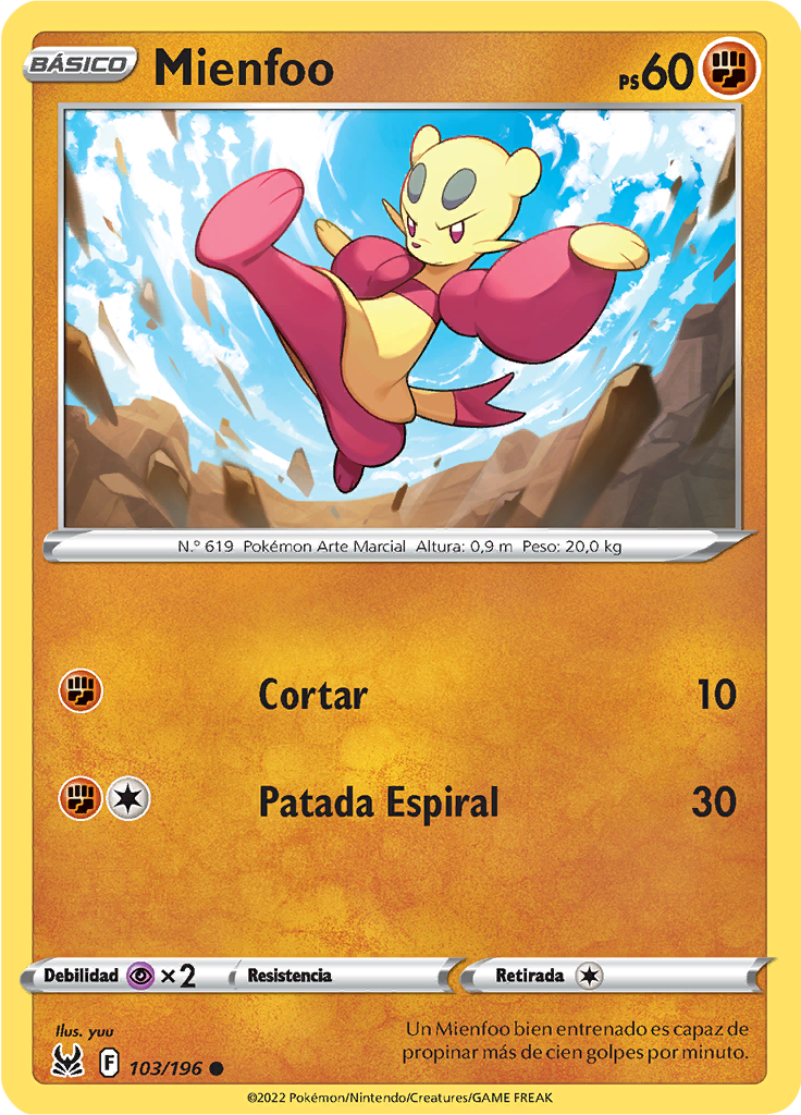 Mienfoo (Reverse Holo)