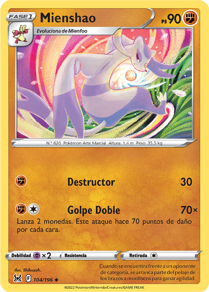 Mienshao (Reverse Holo)