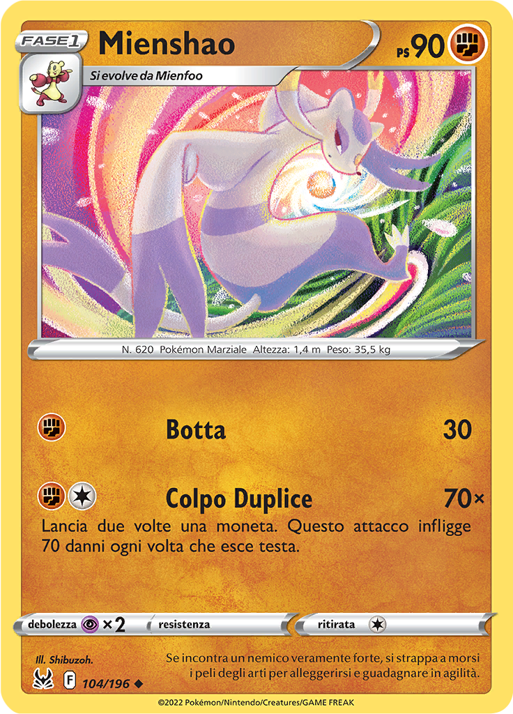 Mienshao (Reverse Holo)