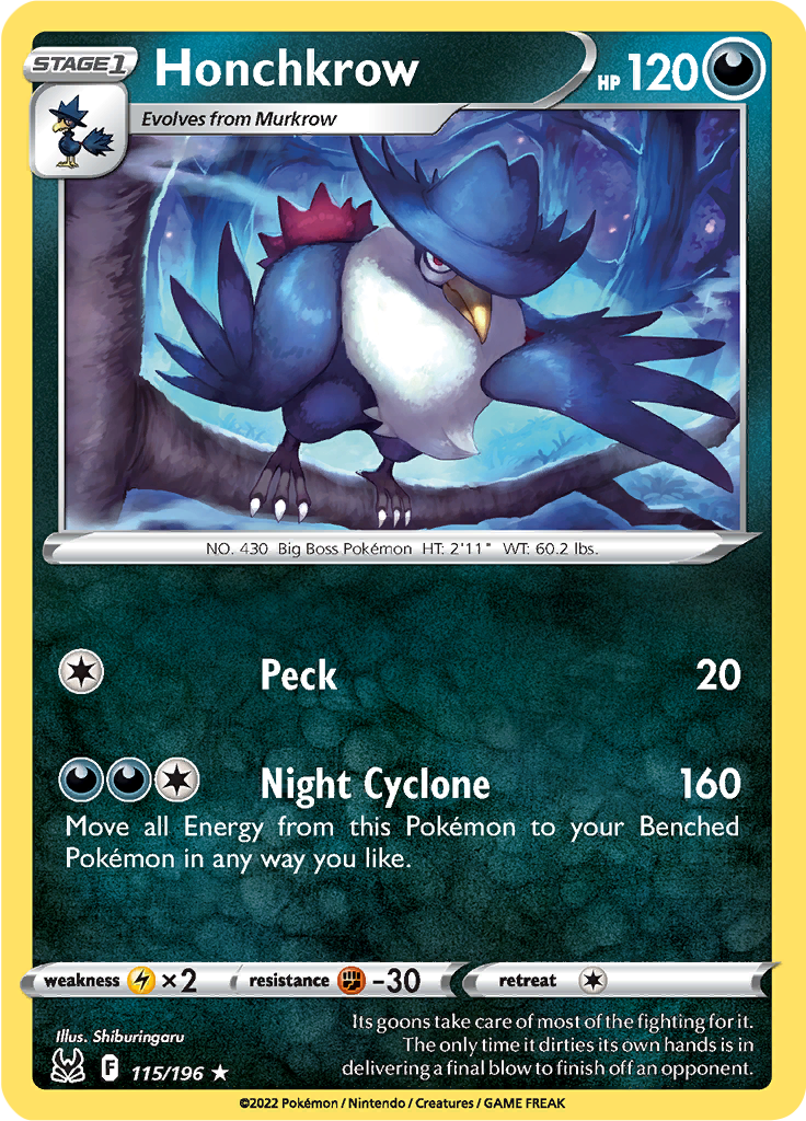 Honchkrow (Reverse Holo)