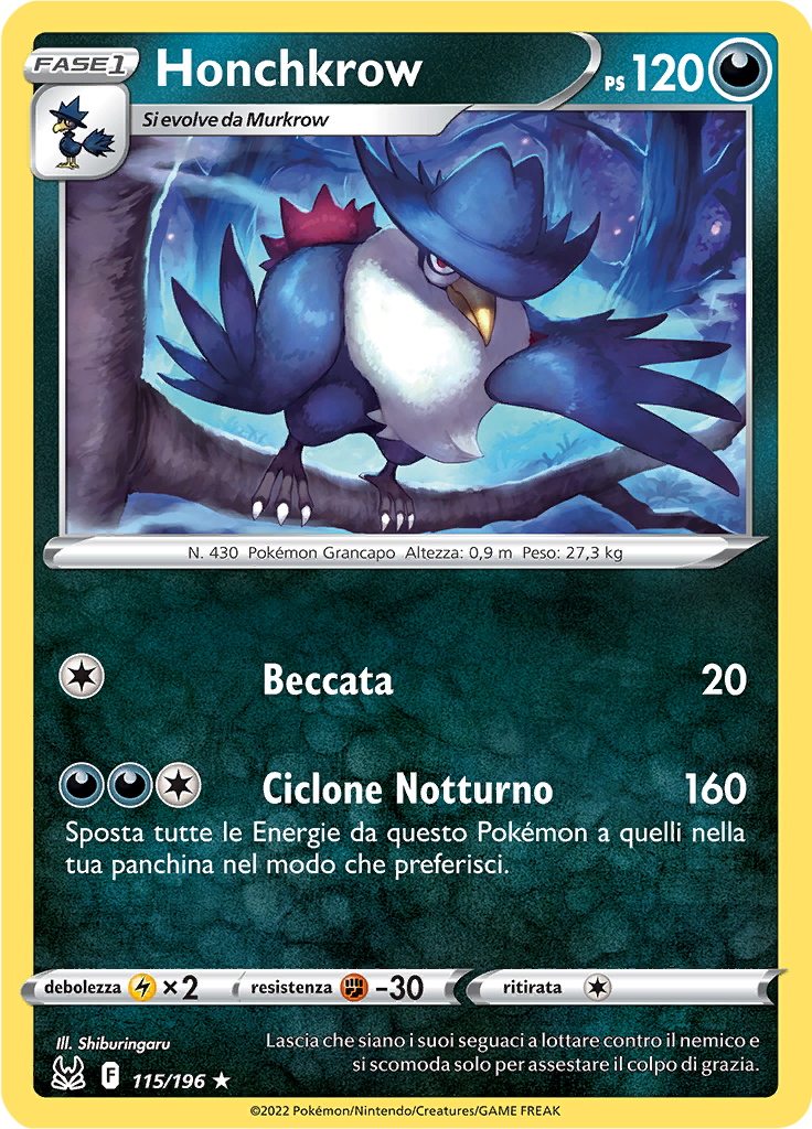 Honchkrow (Reverse Holo)