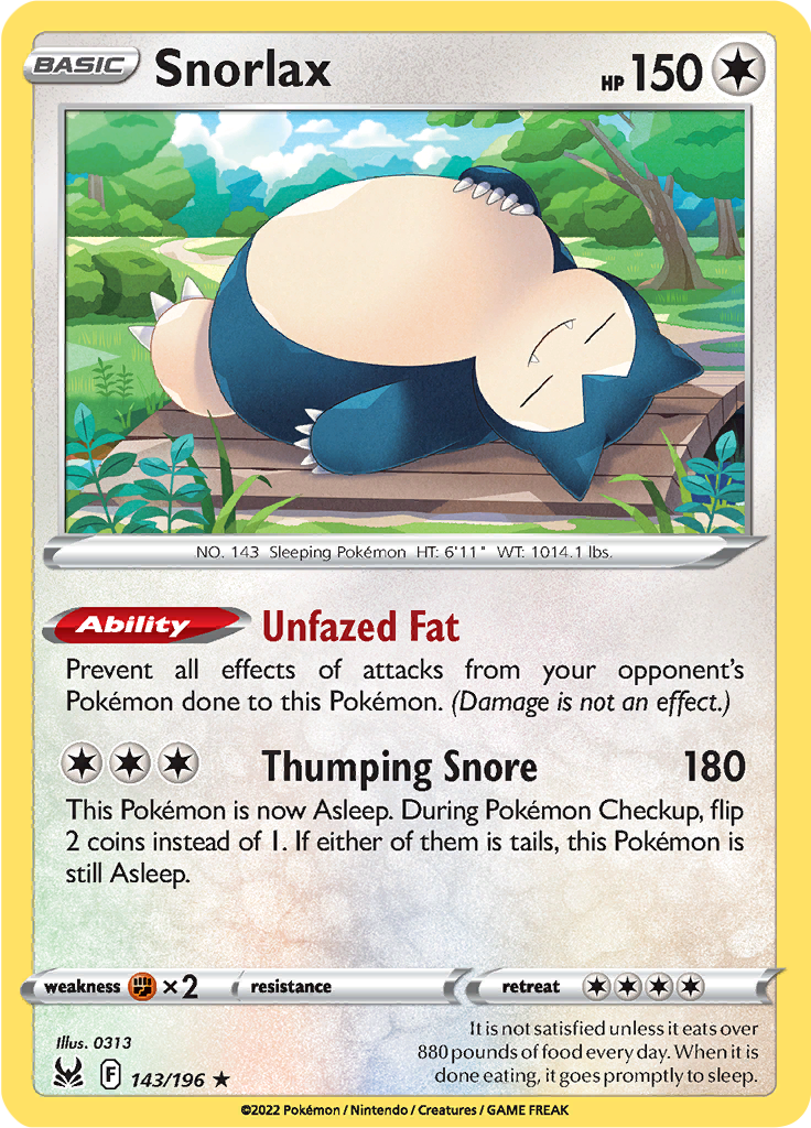 Snorlax (Reverse Holo)