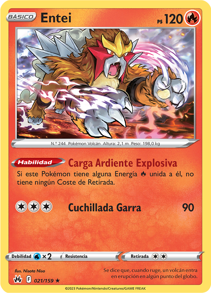 Entei (Reverse Holo)
