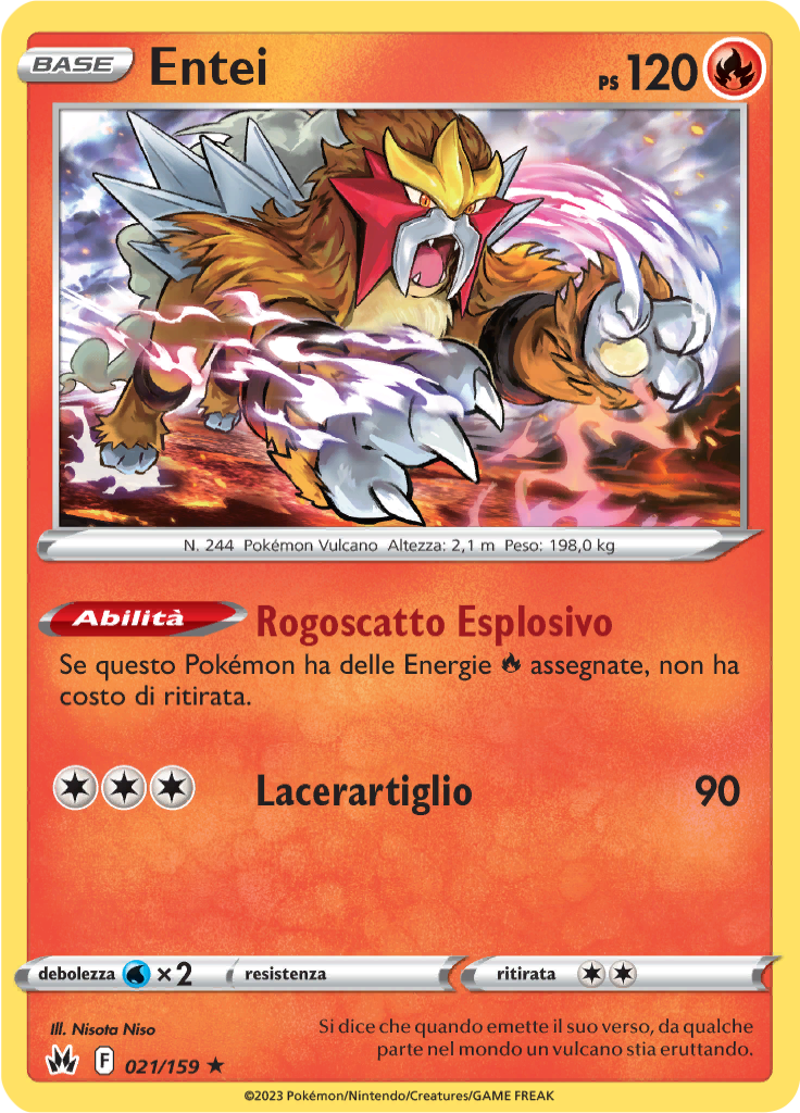 Entei (Reverse Holo)
