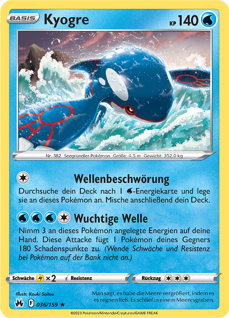 Kyogre (Reverse Holo)
