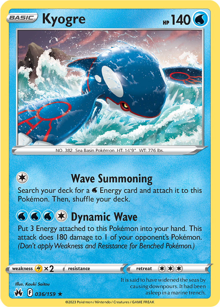 Kyogre (Reverse Holo)
