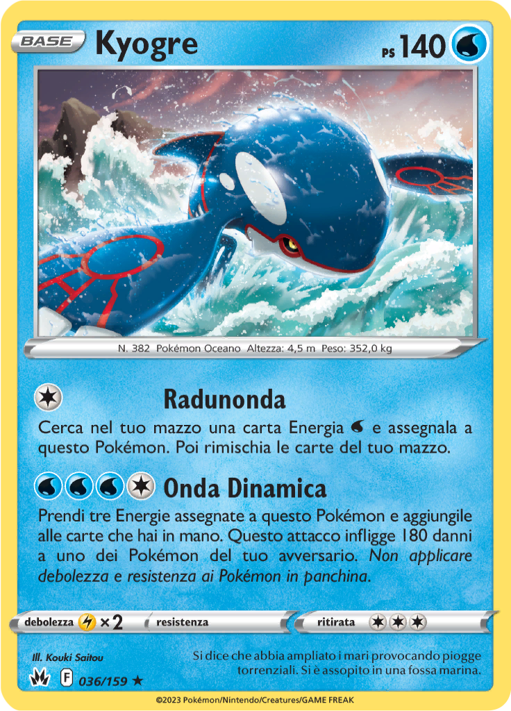 Kyogre (Reverse Holo)