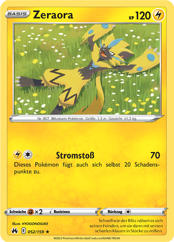 Zeraora (Reverse Holo)