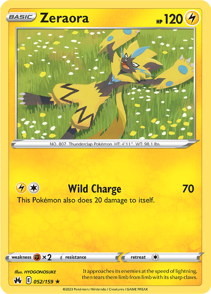 Zeraora (Reverse Holo)