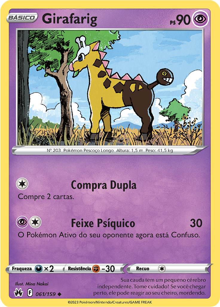 Girafarig (Reverse Holo)
