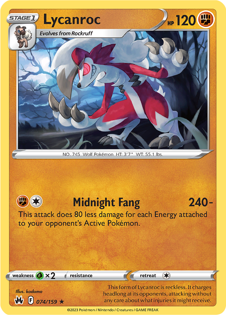 Lycanroc (Reverse Holo)