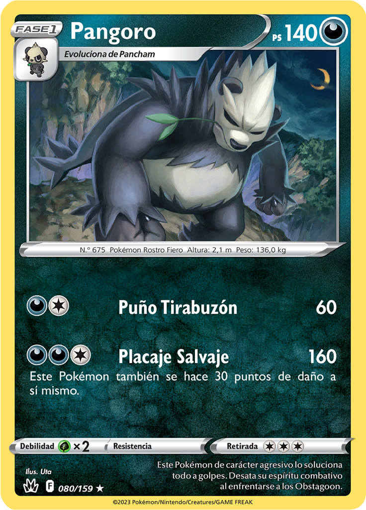 Pangoro (Reverse Holo)