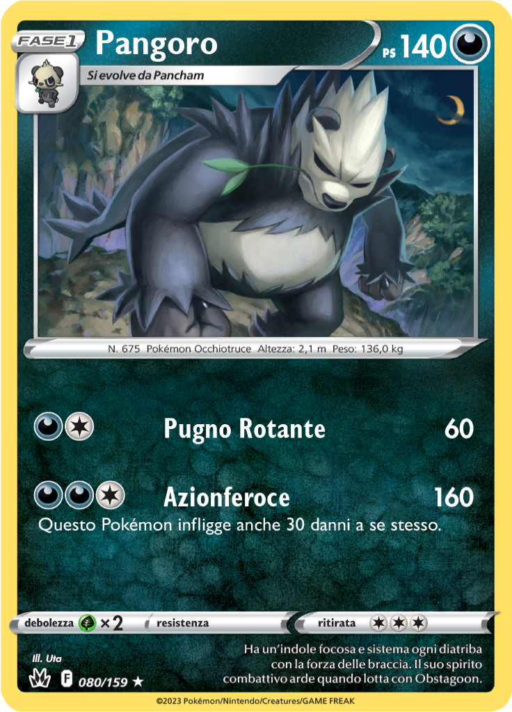 Pangoro (Reverse Holo)