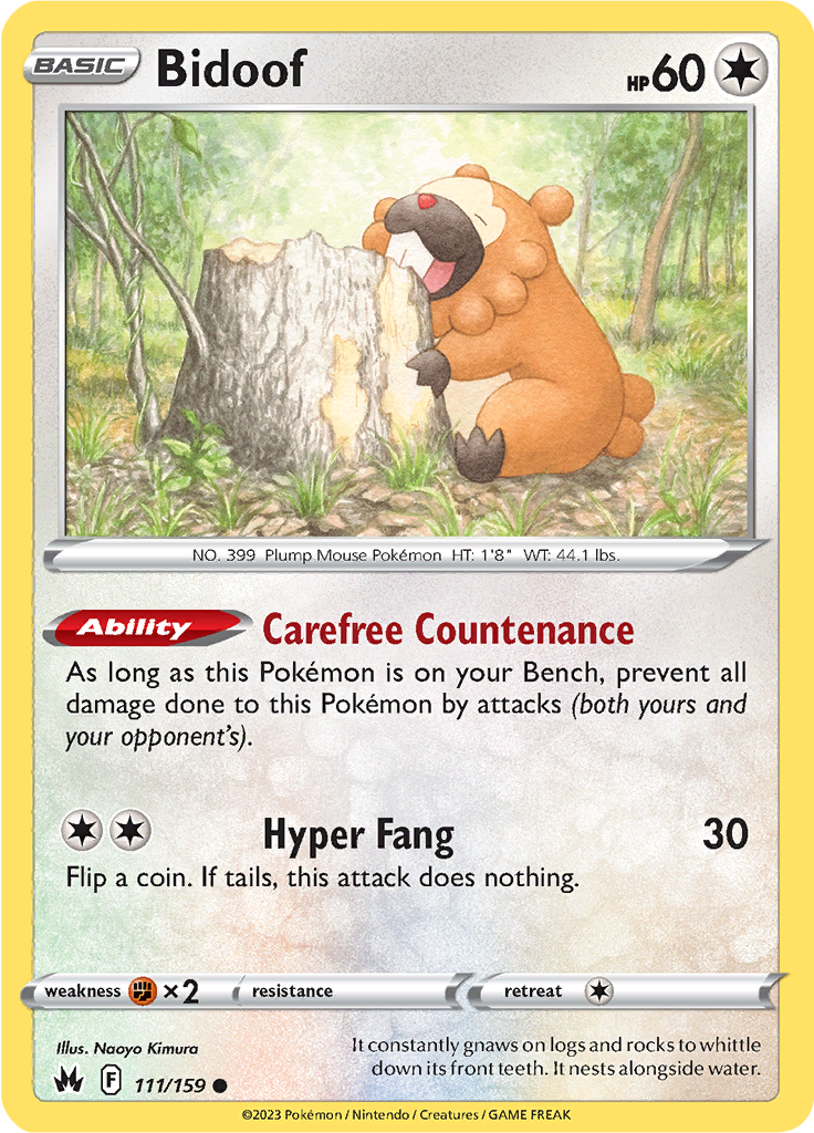 Bidoof (Reverse Holo)