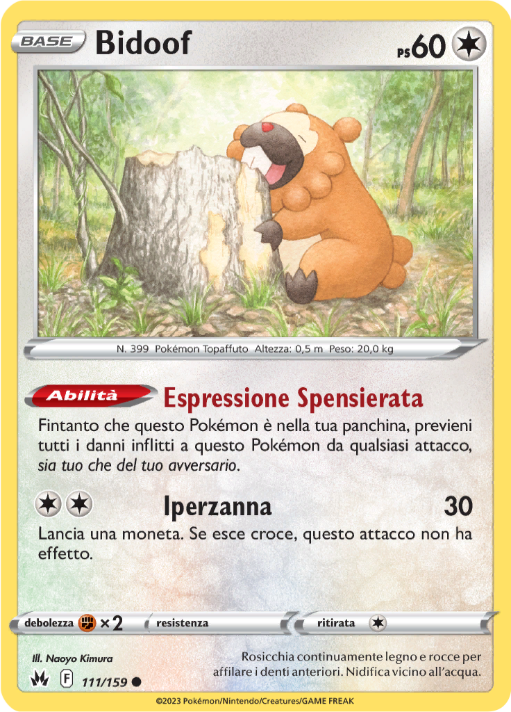 Bidoof (Reverse Holo)