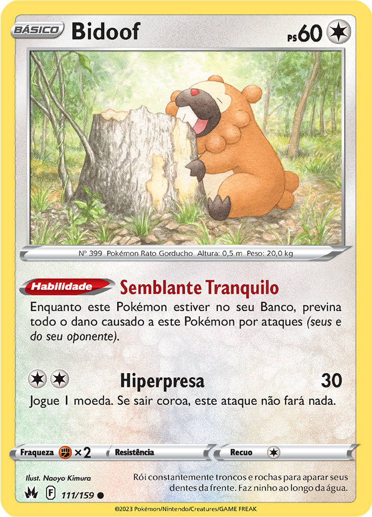 Bidoof (Reverse Holo)