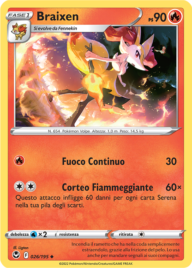 Braixen (Reverse Holo)