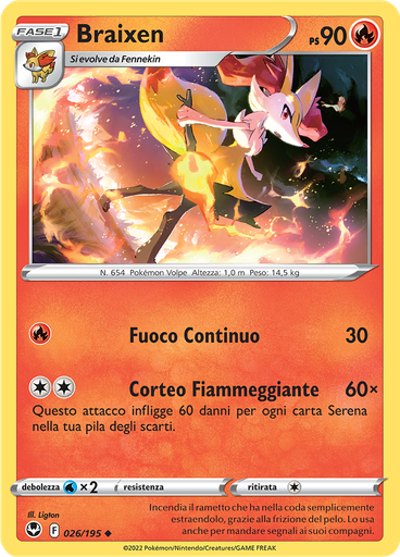 Braixen (Reverse Holo)