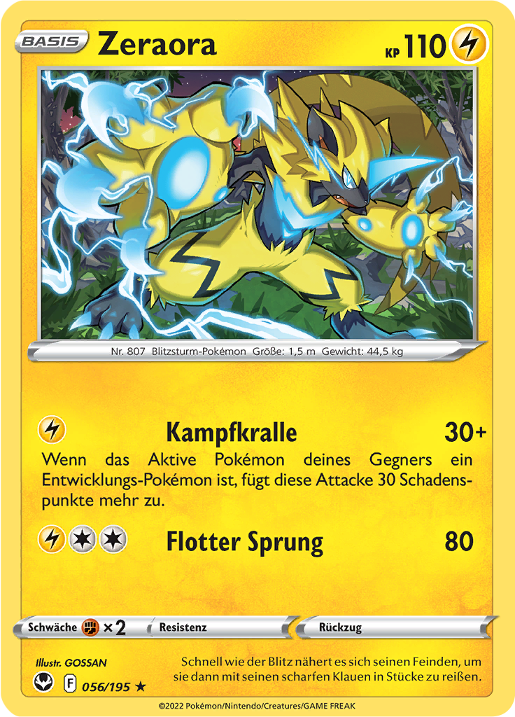 Zeraora (Reverse Holo)
