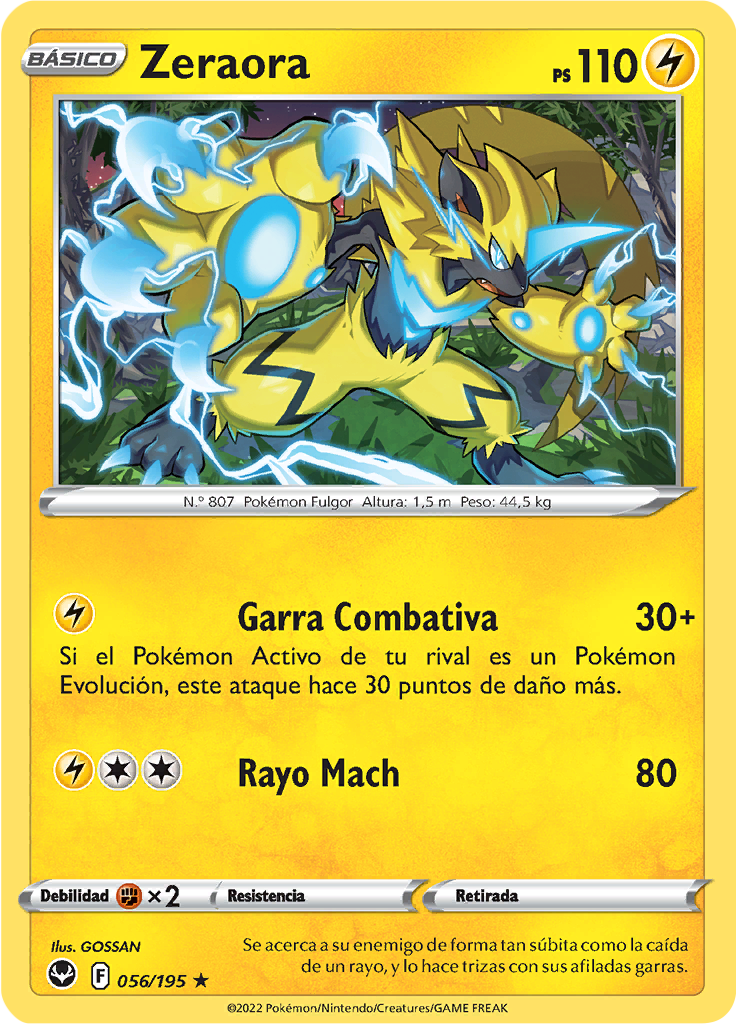 Zeraora (Reverse Holo)