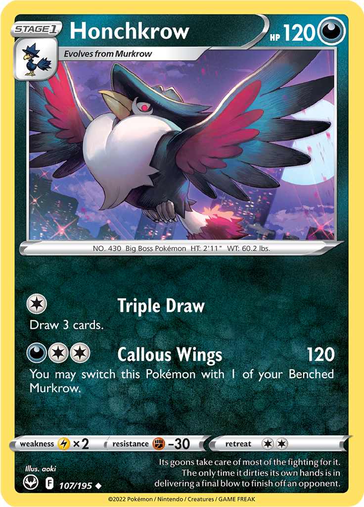 Honchkrow (Reverse Holo)