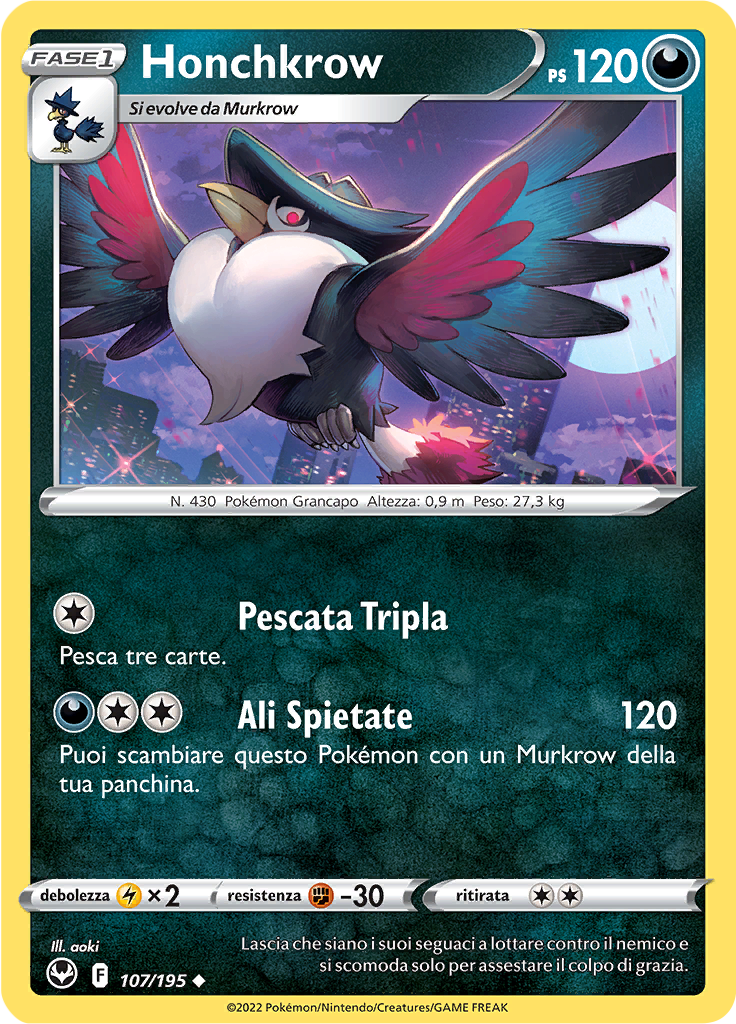 Honchkrow (Reverse Holo)