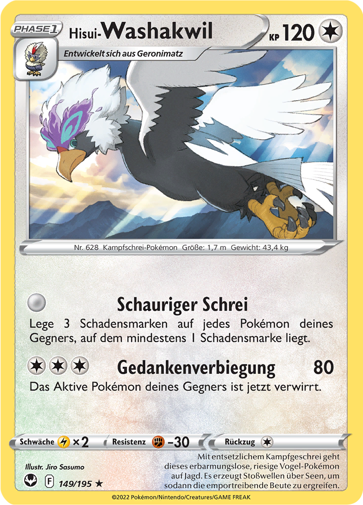 Hisui-Washakwil (Reverse Holo)