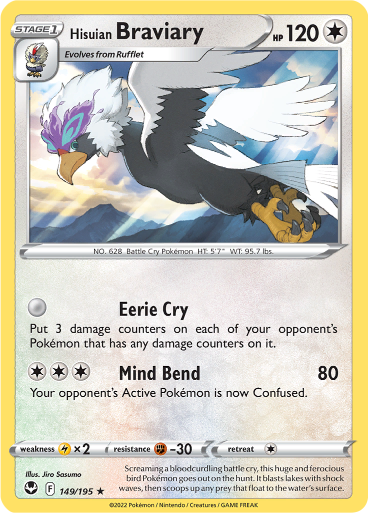 Hisuian Braviary (Reverse Holo)