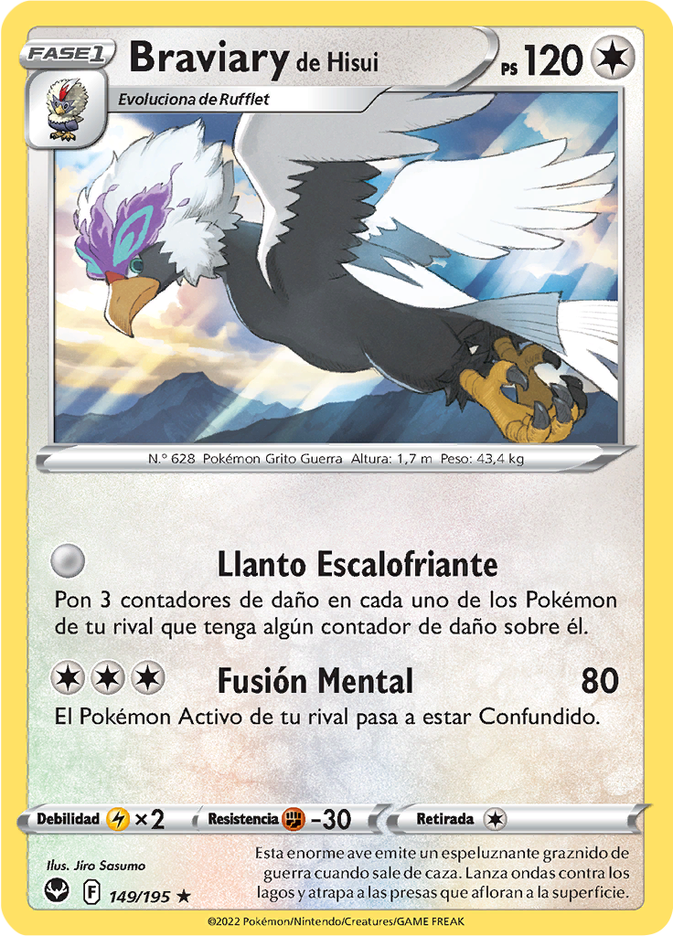 Braviary de Hisui (Reverse Holo)