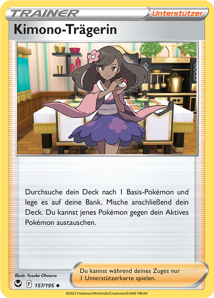 Kimono-Trägerin