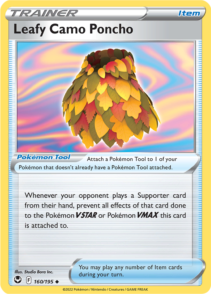 Leafy Camo Poncho (Reverse Holo)
