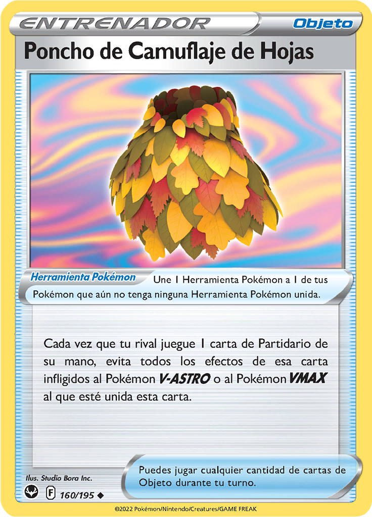 Poncho de Camuflaje de Hojas (Reverse Holo)