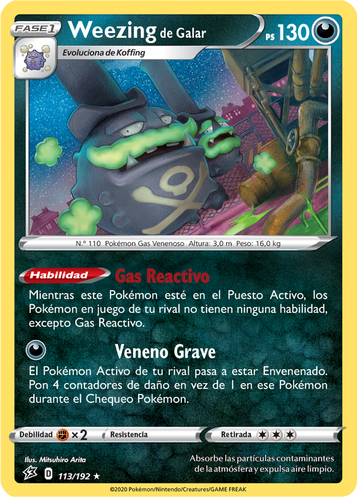 Weezing de Galar (Reverse Holo)