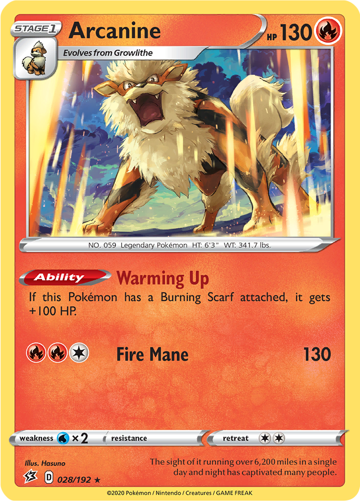 Arcanine (Reverse Holo)
