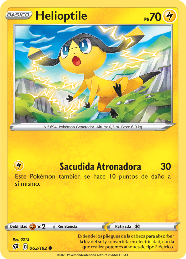 Helioptile (Reverse Holo)