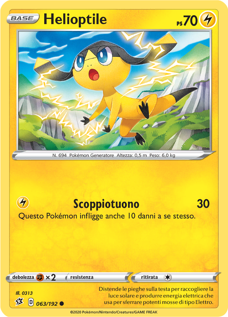 Helioptile (Reverse Holo)