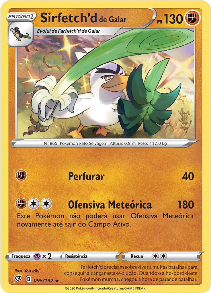Sirfetch'd de Galar (Reverse Holo)