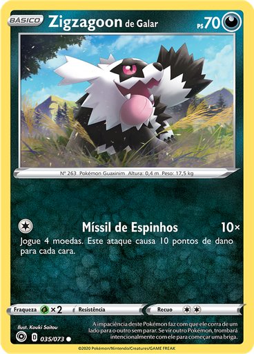 Zigzagoon de Galar (Reverse Holo)