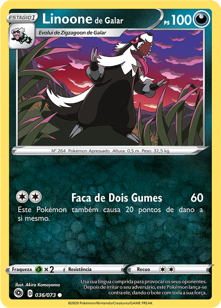 Linoone de Galar (Reverse Holo)