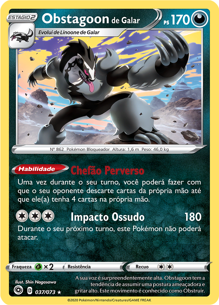 Obstagoon de Galar (Reverse Holo)