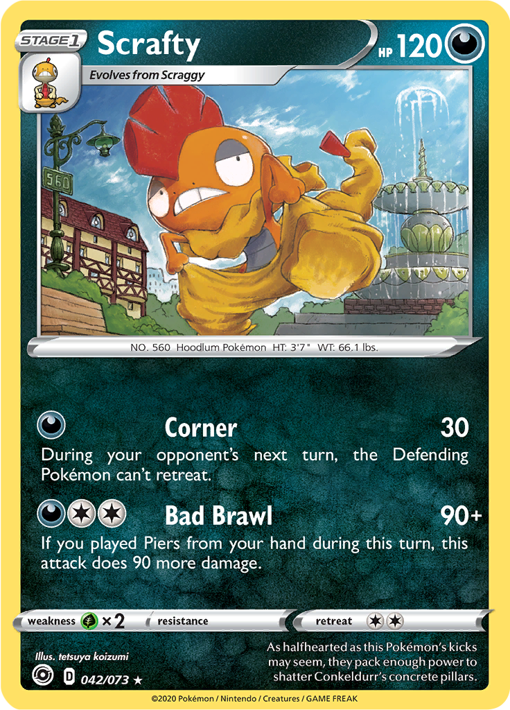 Scrafty (Reverse Holo)