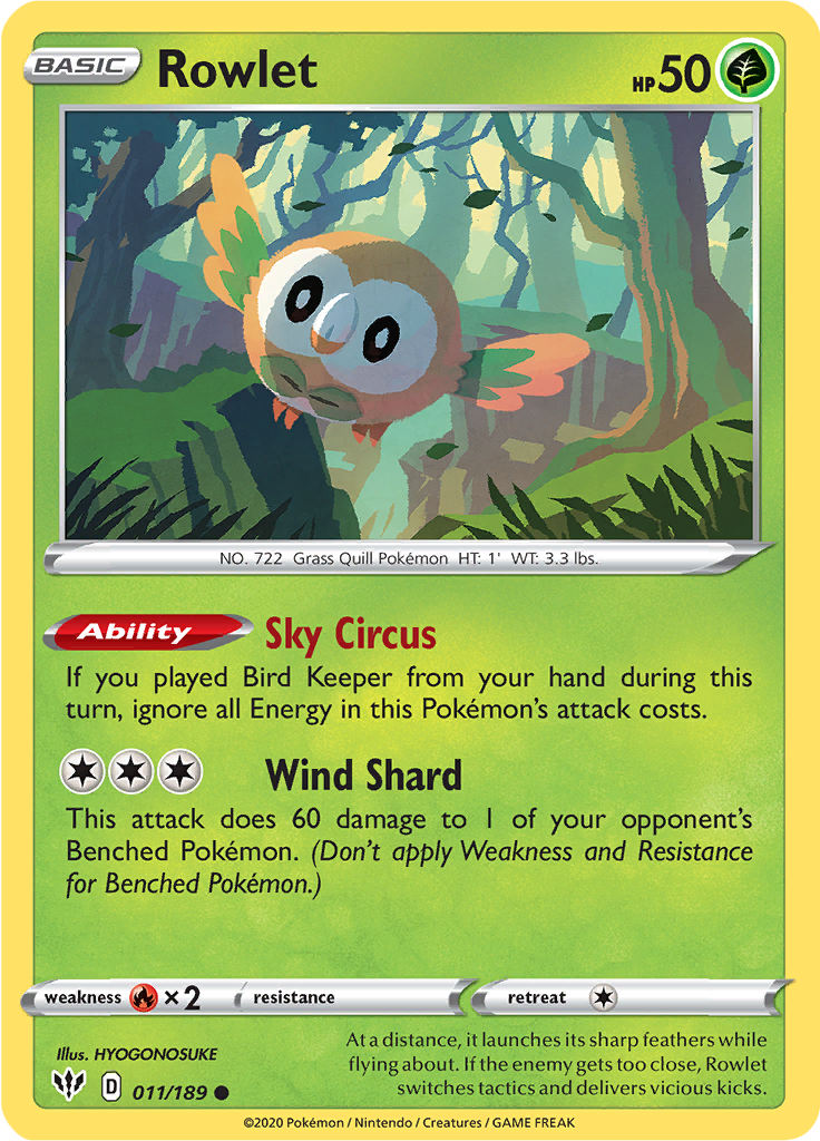 Rowlet (Reverse Holo)