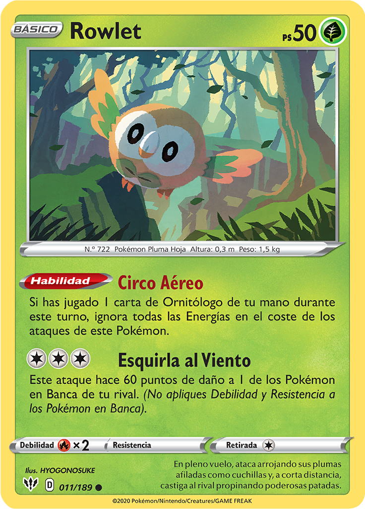 Rowlet (Reverse Holo)