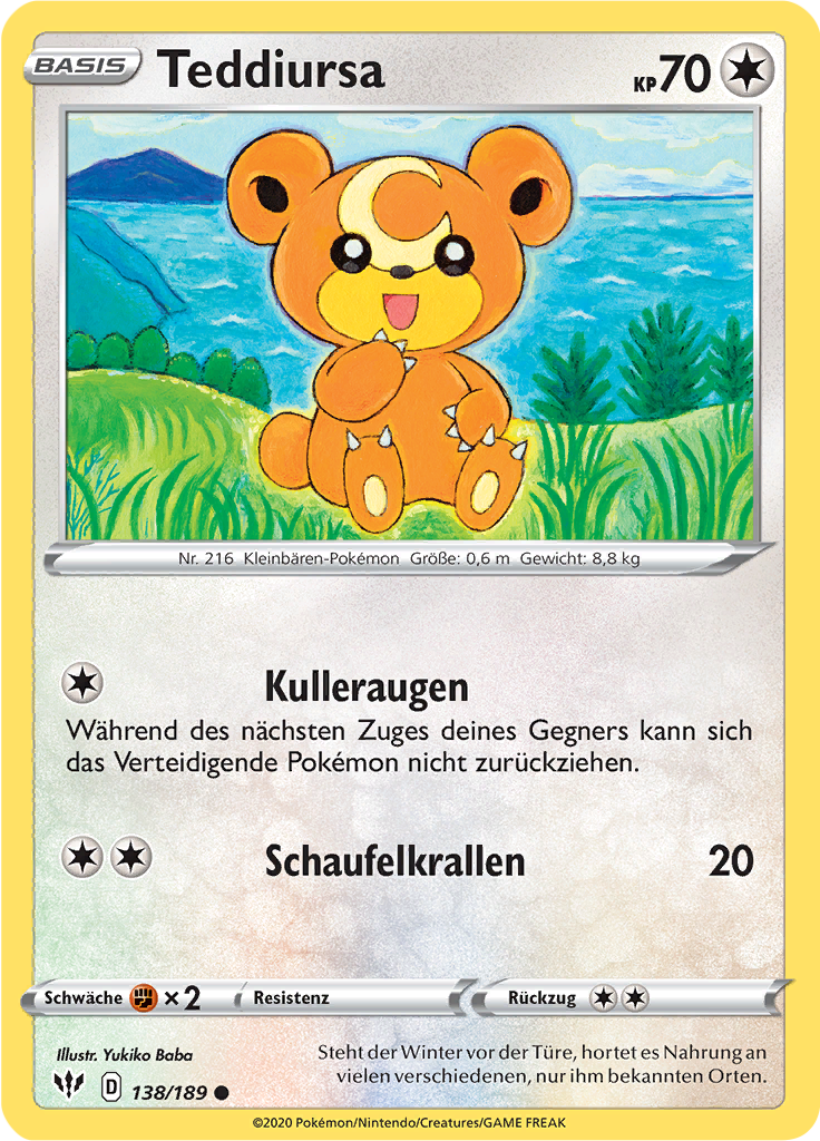 Teddiursa (Reverse Holo)