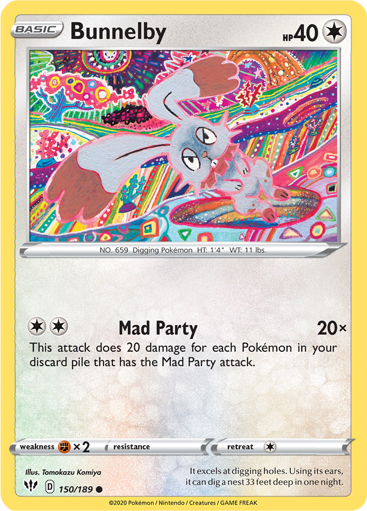Bunnelby (Reverse Holo)
