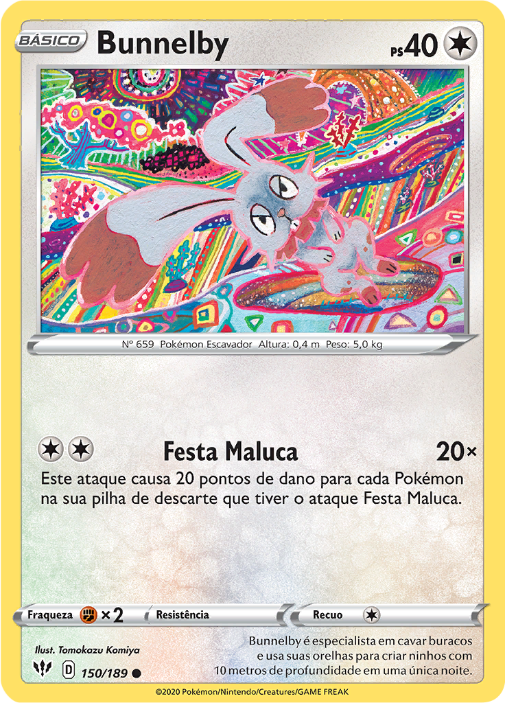 Bunnelby (Reverse Holo)